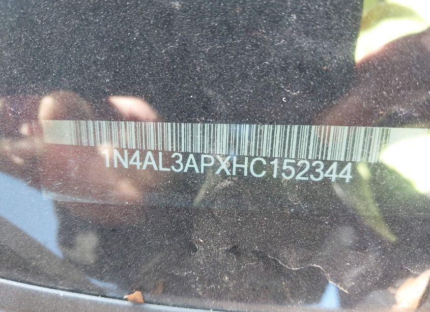 Photo 9 of 2017 Nissan Altima 2.5 SV (VIN 1N4AL3APXHC152344)