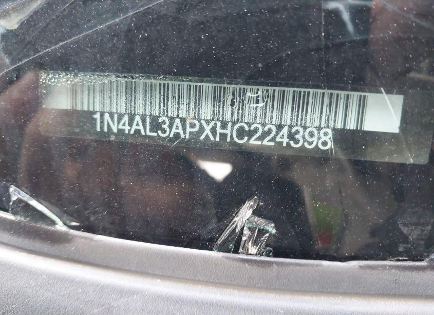 Photo 9 of 2017 Nissan Altima 2.5 SR (VIN 1N4AL3APXHC224398)