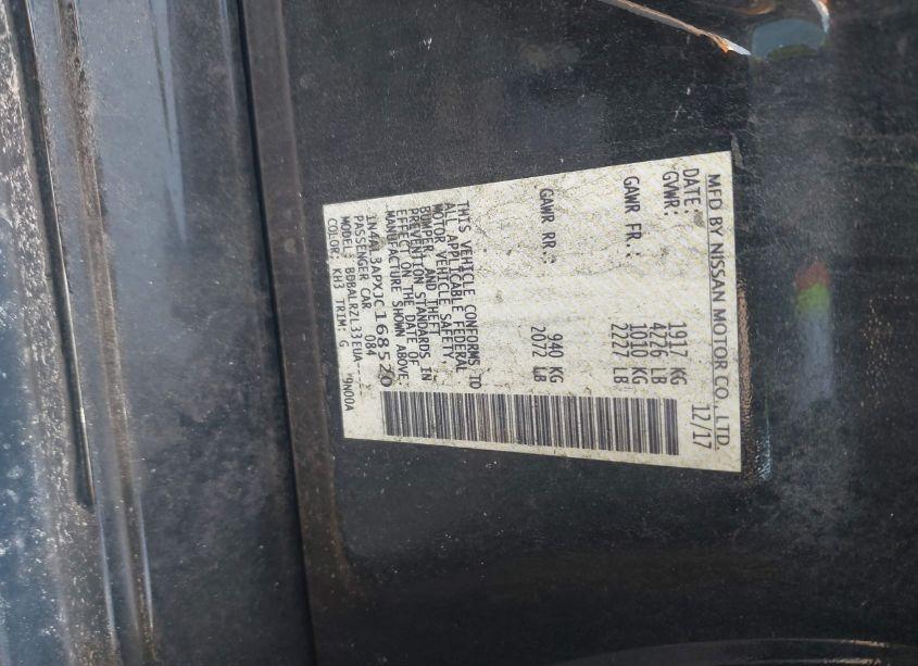 Photo 9 of 2018 Nissan Altima 2.5 SL (VIN 1N4AL3APXJC168520)