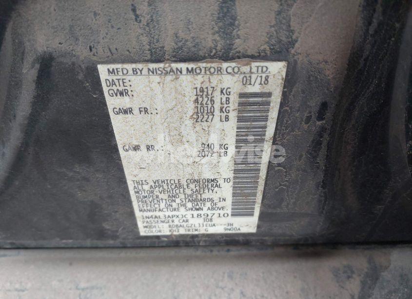 Photo 9 of 2018 Nissan Altima 2.5 S (VIN 1N4AL3APXJC189710)