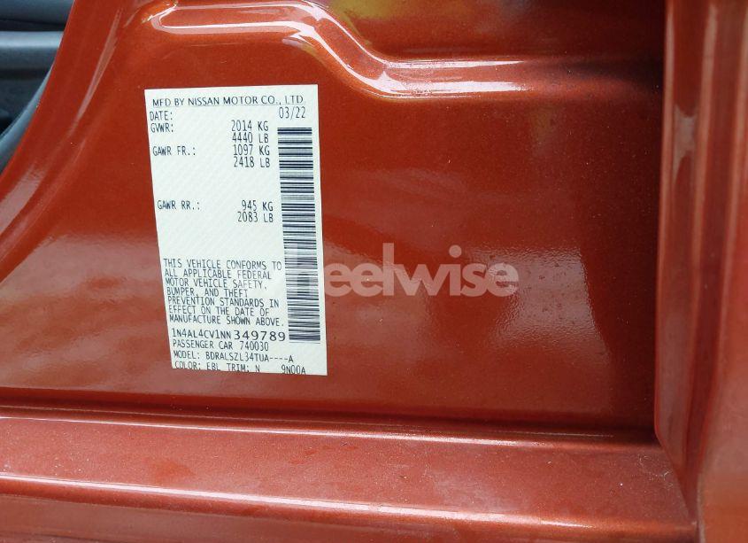 Photo 9 of 2022 Nissan Altima SR VC-TURBO FWD (VIN 1N4AL4CV1NN349789)