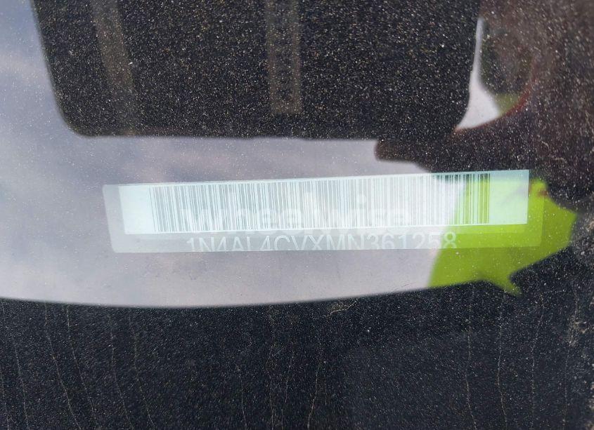 Photo 9 of 2021 Nissan Altima SR VC-TURBO FWD (VIN 1N4AL4CVXMN361258)