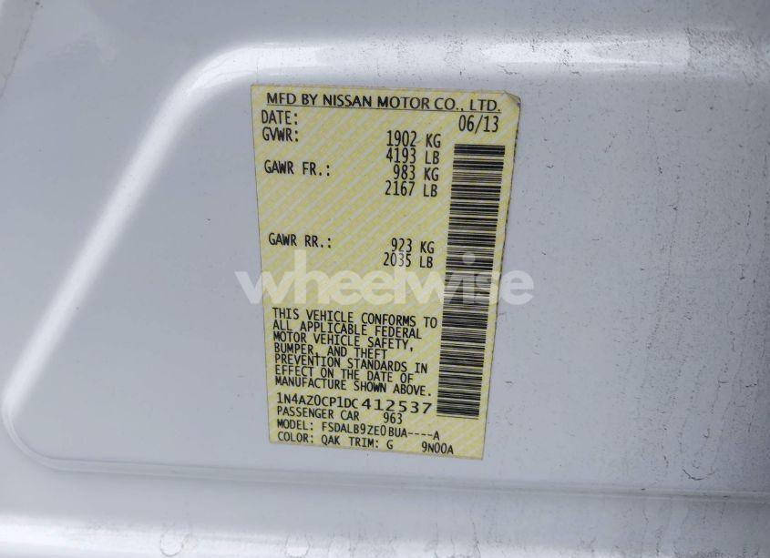 Photo 9 of 2013 Nissan Leaf S (VIN 1N4AZ0CP1DC412537)