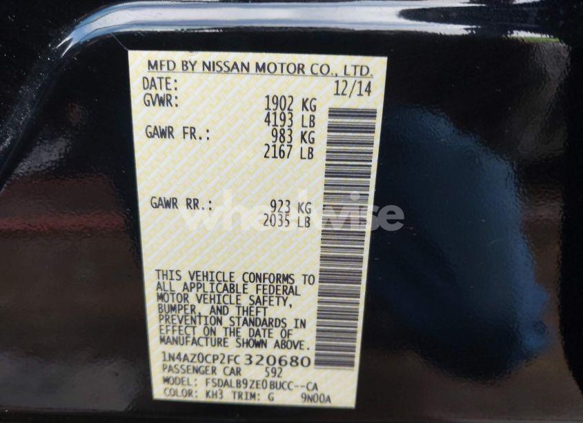 Photo 9 of 2015 Nissan Leaf S (VIN 1N4AZ0CP2FC320680)