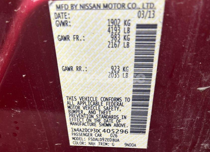 Photo 9 of 2013 Nissan Leaf SV (VIN 1N4AZ0CP3DC405296)