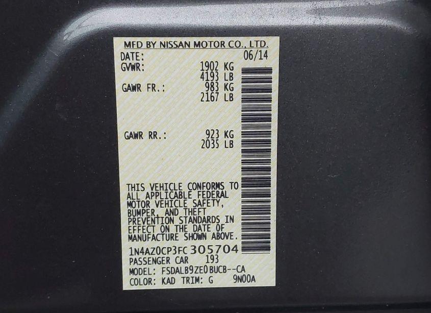 Photo 9 of 2015 Nissan Leaf S (VIN 1N4AZ0CP3FC305704)