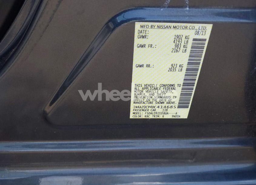 Photo 9 of 2013 Nissan Leaf SV (VIN 1N4AZ0CP4DC414685)