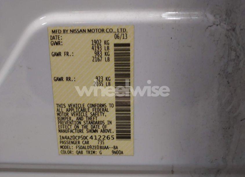 Photo 9 of 2013 Nissan Leaf SV (VIN 1N4AZ0CP5DC412265)