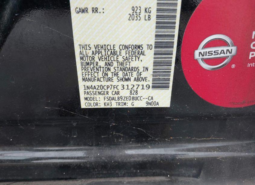 Photo 9 of 2015 Nissan Leaf S (VIN 1N4AZ0CP7FC312719)