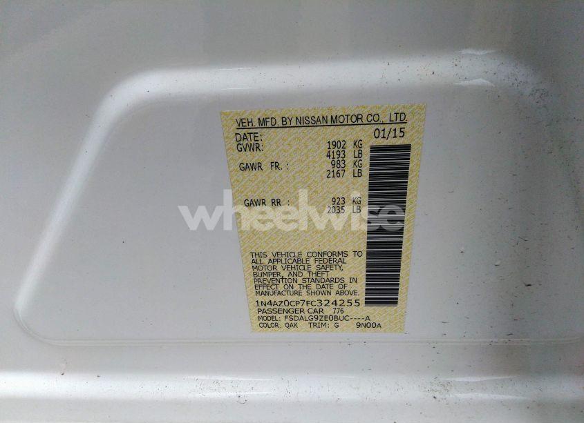 Photo 9 of 2015 Nissan Leaf SL (VIN 1N4AZ0CP7FC324255)