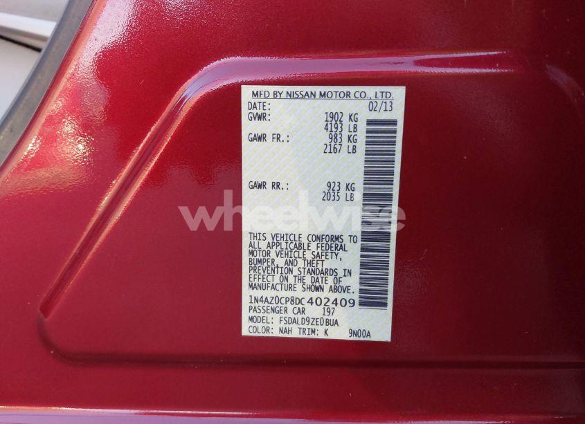 Photo 9 of 2013 Nissan Leaf SV (VIN 1N4AZ0CP8DC402409)