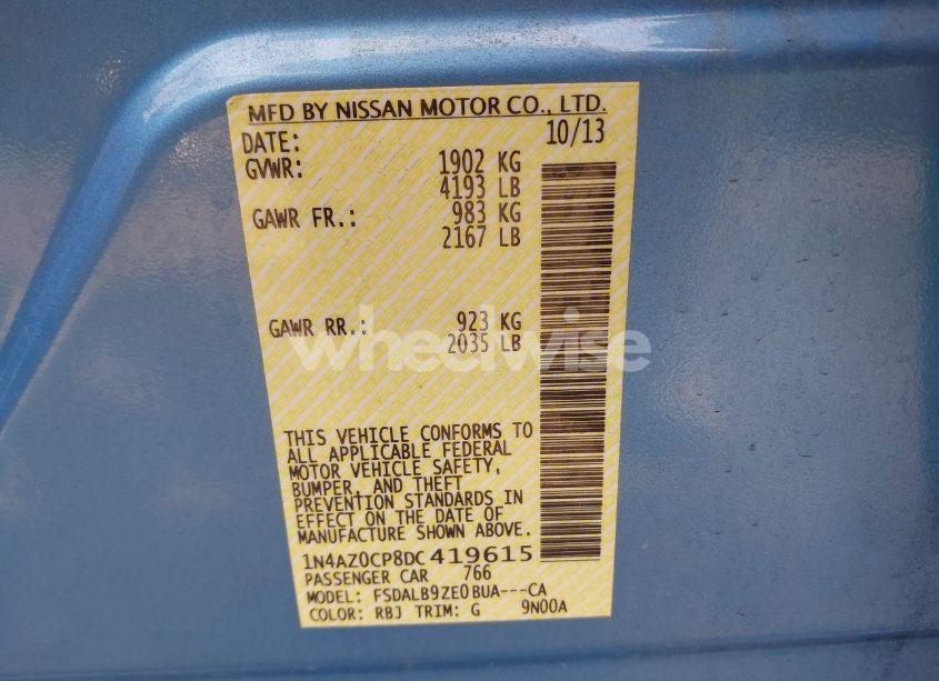 Photo 9 of 2013 Nissan Leaf S (VIN 1N4AZ0CP8DC419615)