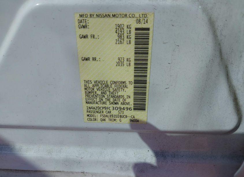 Photo 9 of 2015 Nissan Leaf S (VIN 1N4AZ0CP9FC309496)