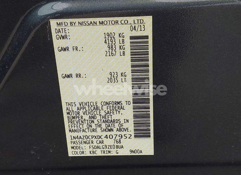 Photo 9 of 2013 Nissan Leaf SL (VIN 1N4AZ0CPXDC407952)