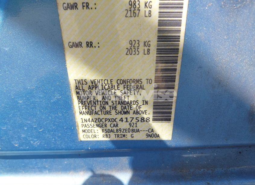 Photo 9 of 2013 Nissan Leaf S (VIN 1N4AZ0CPXDC417588)