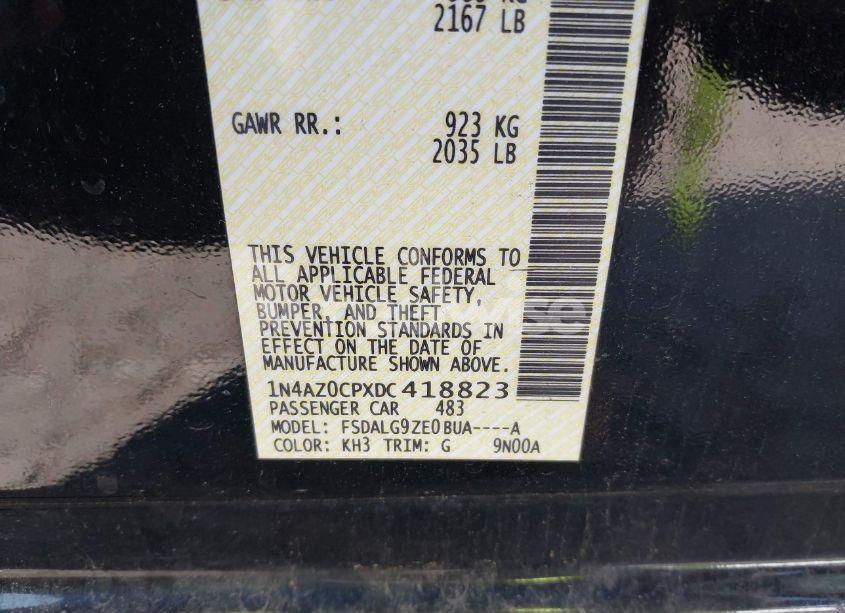 Photo 9 of 2013 Nissan Leaf SL (VIN 1N4AZ0CPXDC418823)