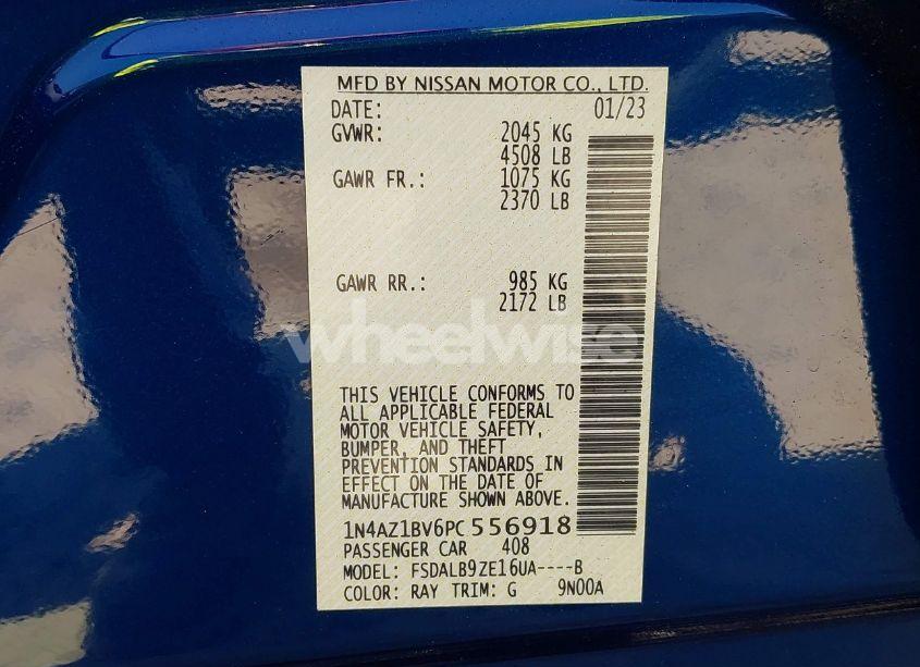 Photo 9 of 2023 Nissan Leaf S 40 KWH (VIN 1N4AZ1BV6PC556918)