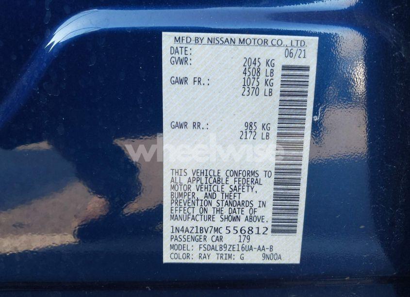 Photo 9 of 2021 Nissan Leaf S 40 KWH (VIN 1N4AZ1BV7MC556812)