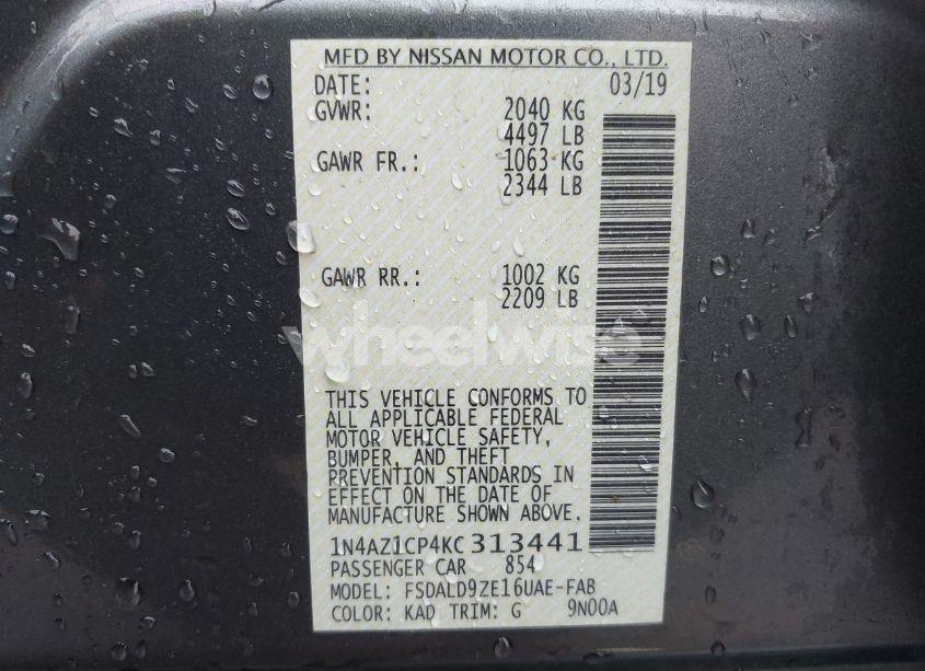 Photo 9 of 2019 Nissan Leaf SV (VIN 1N4AZ1CP4KC313441)