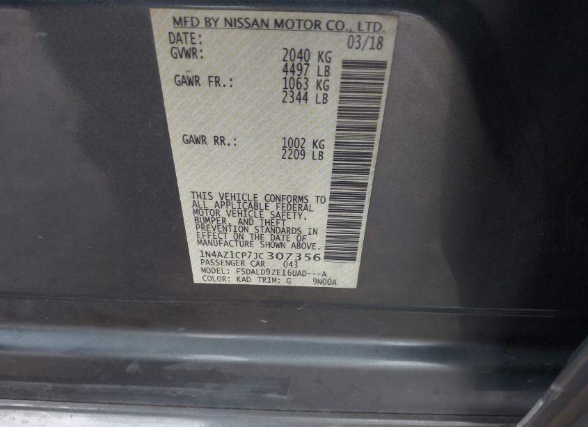 Photo 9 of 2018 Nissan Leaf SV (VIN 1N4AZ1CP7JC307356)