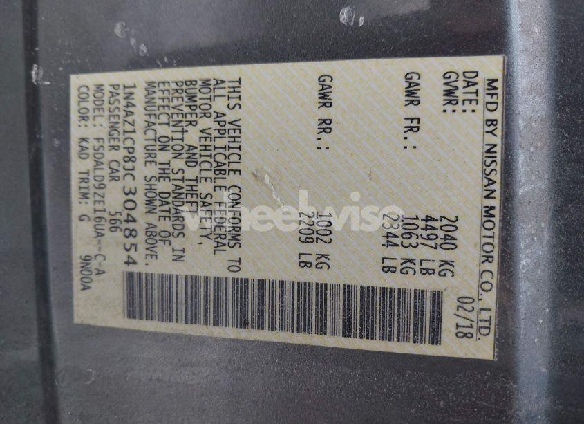 Photo 9 of 2018 Nissan Leaf SV (VIN 1N4AZ1CP8JC304854)