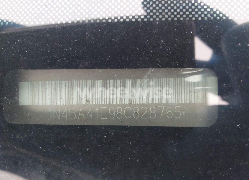 Photo 9 of 2008 Nissan Maxima 3.5 SE (VIN 1N4BA41E98C828765)