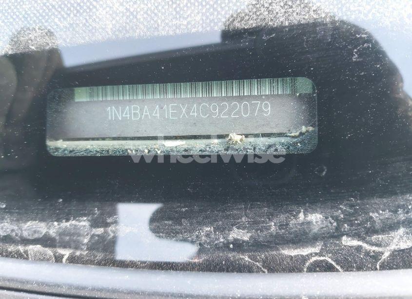 Photo 9 of 2004 Nissan Maxima 3.5 SL (VIN 1N4BA41EX4C922079)