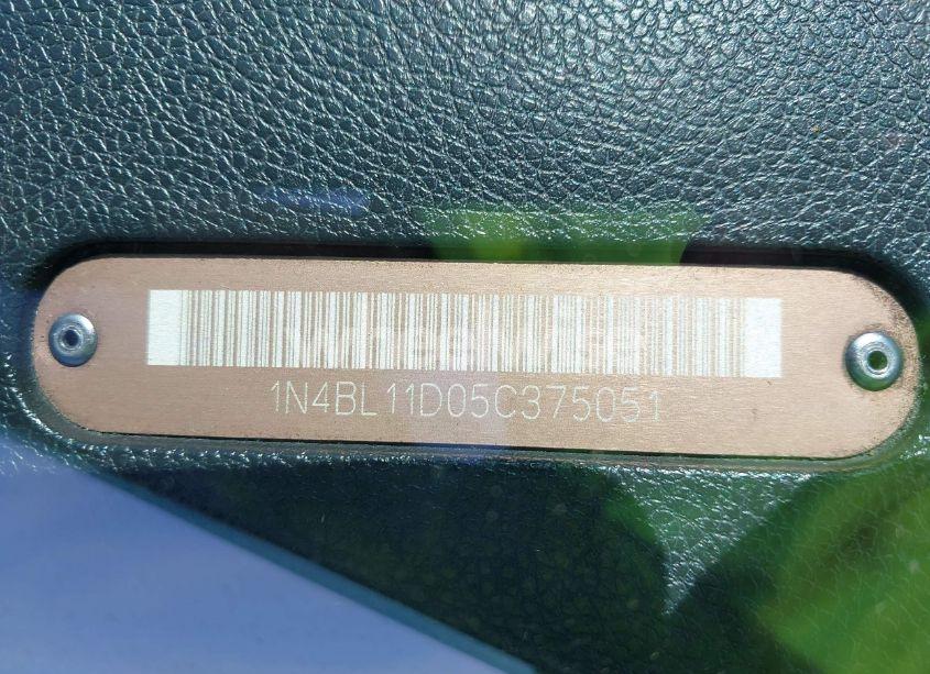 Photo 9 of 2005 Nissan Altima 3.5 SE (VIN 1N4BL11D05C375051)