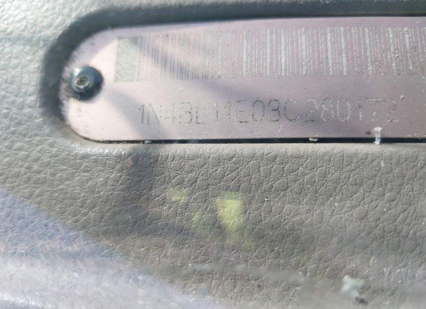 Photo 9 of 2003 Nissan Altima 3.5 SE (VIN 1N4BL11E03C280172)