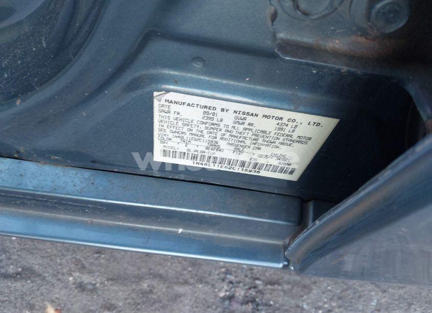 Photo 9 of 2002 Nissan Altima 3.5 SE (VIN 1N4BL11E62C115936)