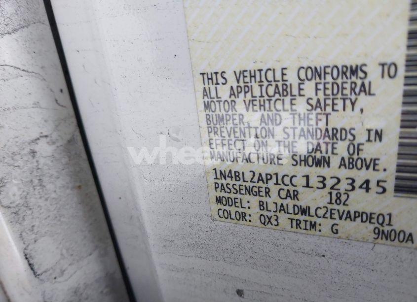 Photo 9 of 2012 Nissan Altima 3.5 SR (VIN 1N4BL2AP1CC132345)