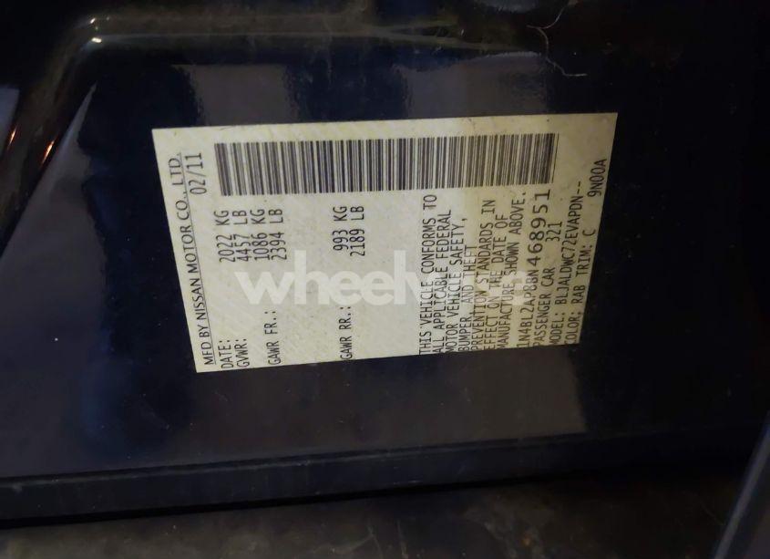 Photo 9 of 2011 Nissan Altima 3.5 SR (VIN 1N4BL2AP8BN468951)