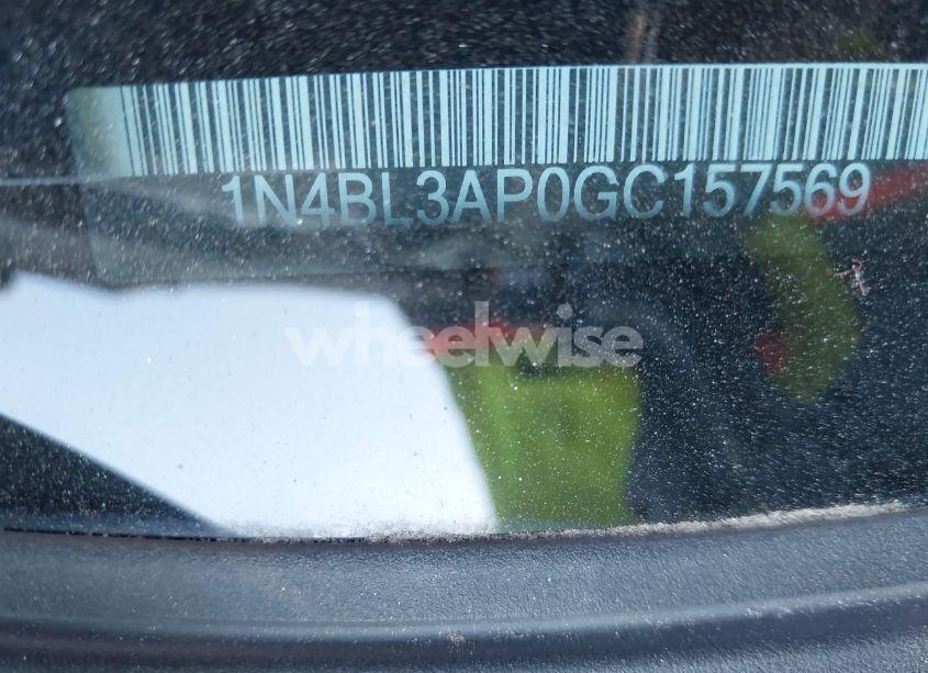 Photo 9 of 2016 Nissan Altima 3.5 SL/3.5 SR (VIN 1N4BL3AP0GC157569)