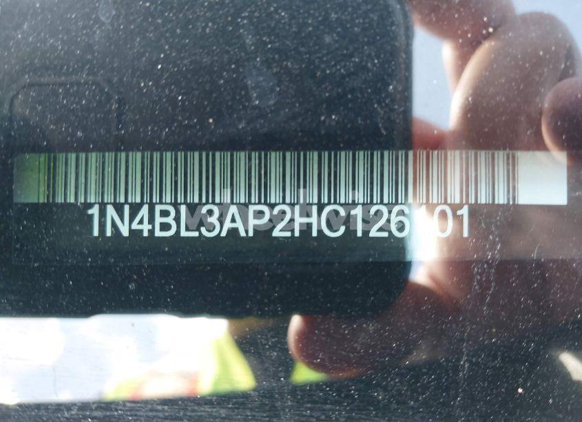 Photo 9 of 2017 Nissan Altima 3.5 SL/3.5 SR (VIN 1N4BL3AP2HC126101)