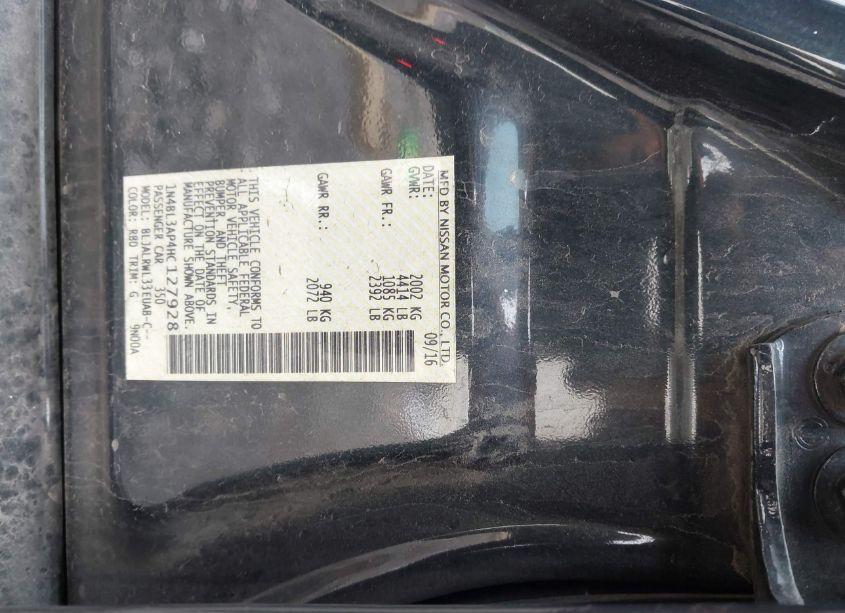 Photo 9 of 2017 Nissan Altima 3.5 SL/3.5 SR (VIN 1N4BL3AP4HC127928)