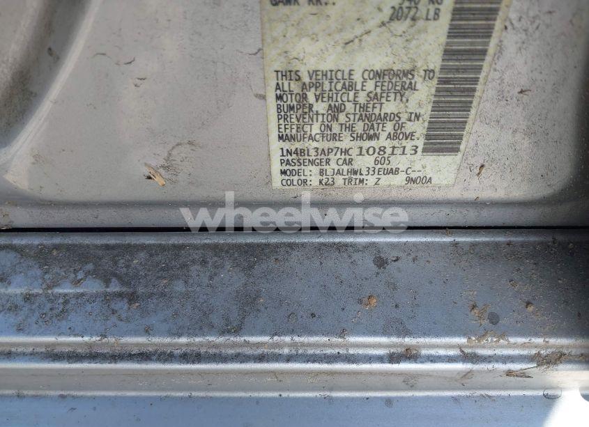 Photo 9 of 2017 Nissan Altima 3.5 SR (VIN 1N4BL3AP7HC108113)