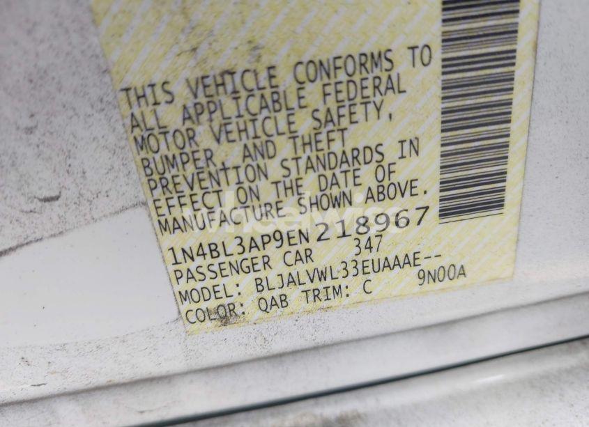 Photo 9 of 2014 Nissan Altima 3.5 SL (VIN 1N4BL3AP9EN218967)