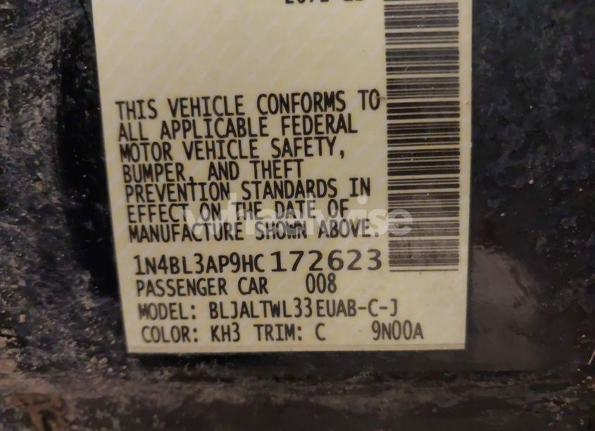 Photo 9 of 2017 Nissan Altima 3.5 SL (VIN 1N4BL3AP9HC172623)