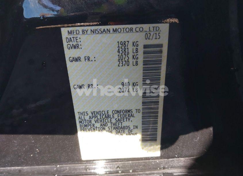 Photo 9 of 2015 Nissan Altima 3.5 SL (VIN 1N4BL3APXFC269830)