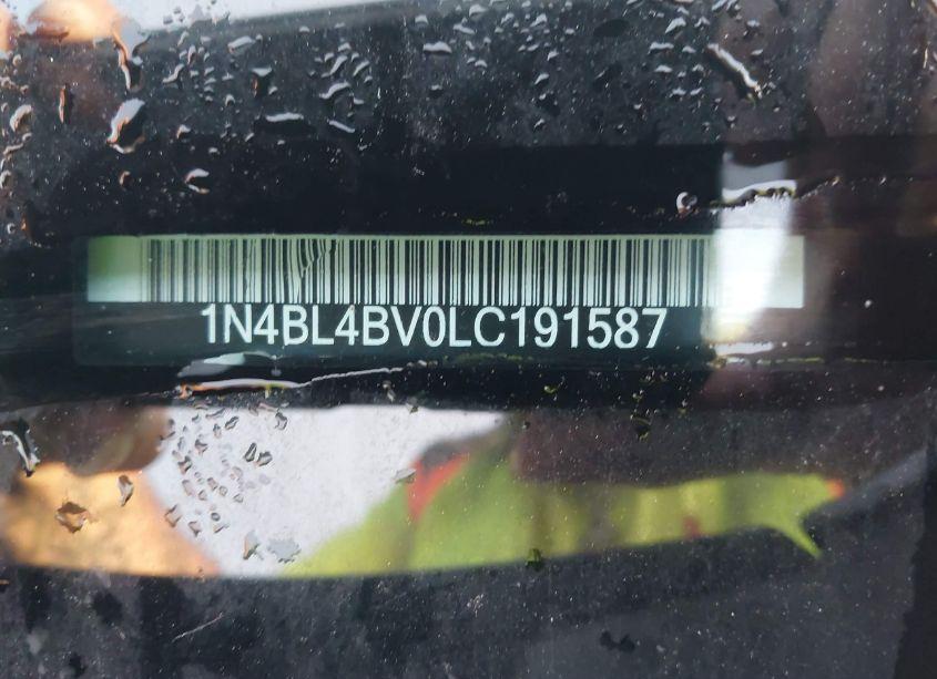 Photo 9 of 2020 Nissan Altima S FWD (VIN 1N4BL4BV0LC191587)