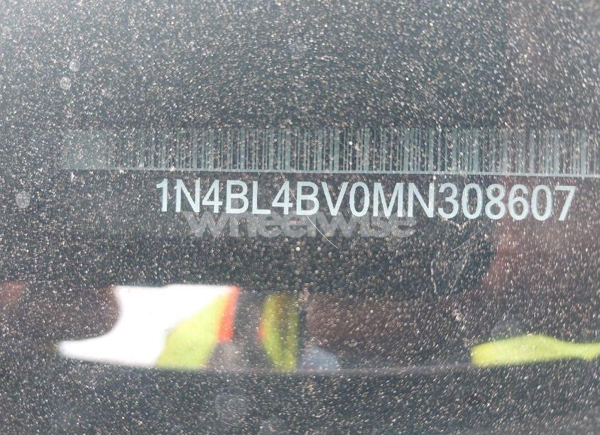 Photo 9 of 2021 Nissan Altima S FWD (VIN 1N4BL4BV0MN308607)