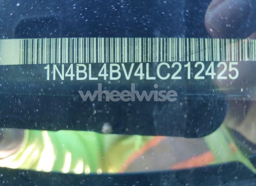 Photo 9 of 2020 Nissan Altima S FWD (VIN 1N4BL4BV4LC212425)