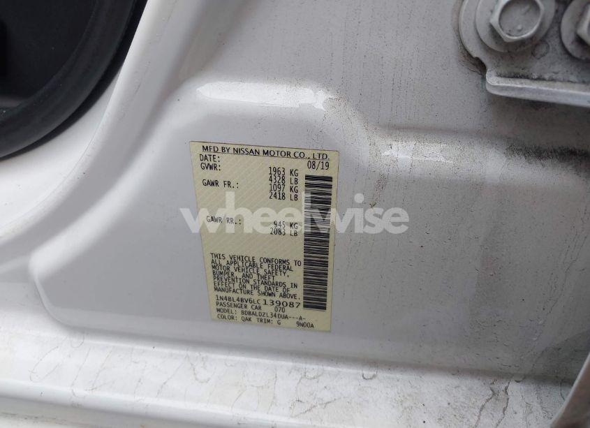 Photo 9 of 2020 Nissan Altima S FWD (VIN 1N4BL4BV6LC139087)