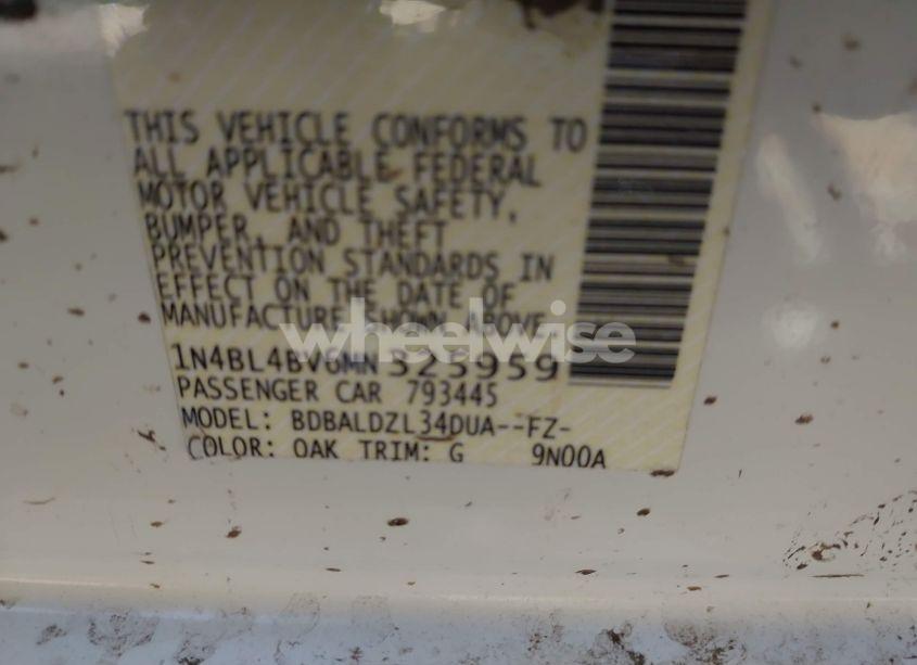 Photo 9 of 2021 Nissan Altima S FWD (VIN 1N4BL4BV6MN325959)