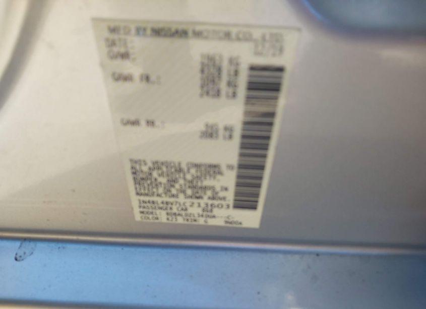 Photo 9 of 2020 Nissan Altima S FWD (VIN 1N4BL4BV7LC213603)