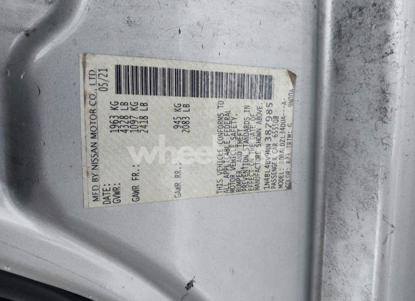 Photo 9 of 2021 Nissan Altima S FWD (VIN 1N4BL4BV9MN387985)