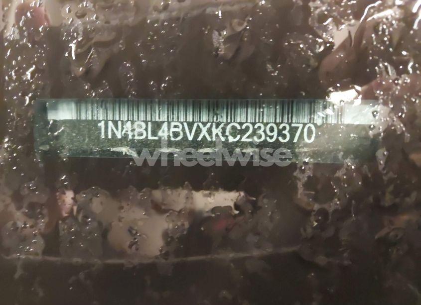 Photo 9 of 2019 Nissan Altima 2.5 S (VIN 1N4BL4BVXKC239370)