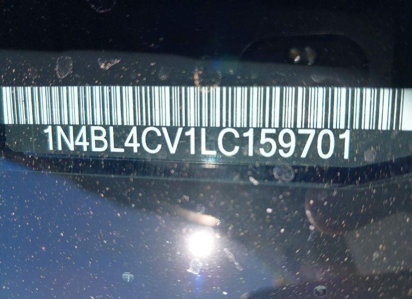 Photo 9 of 2020 Nissan Altima SR FWD (VIN 1N4BL4CV1LC159701)