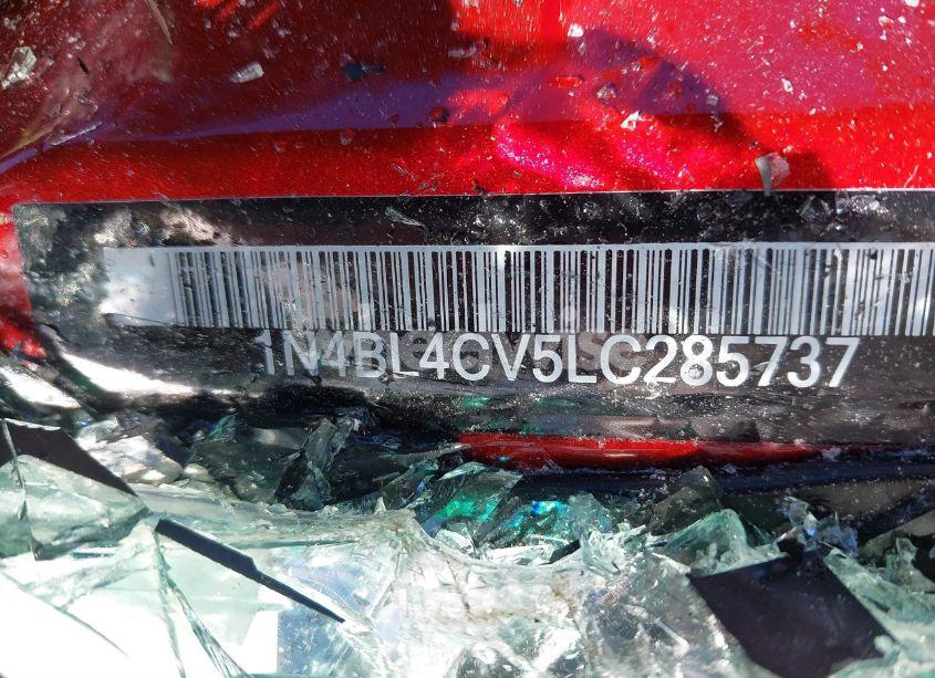 Photo 9 of 2020 Nissan Altima SR FWD (VIN 1N4BL4CV5LC285737)