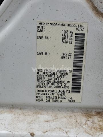 Photo 12 of 2022 NISSAN ALTIMA SR N/A (VIN 1N4BL4CV6NN336671)